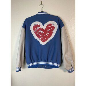 Aelfric Eden Blue Foaming Letter Love Varsity Jacket Men sz Small 1965 Letterman